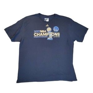 Mens Adidas Golden State Warriors 2017 Championship T Shirt Size 2XL